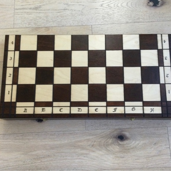 Wood Chess Set with Chess Board and Storage - Picture 2 of 6